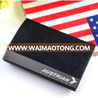 Luxury business card holder , customized leather pocket business card holder