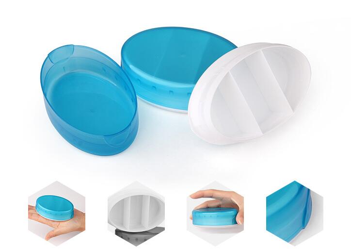 Portable Silicone 3 Compartments Medicine Pills Storage Box Mini Travel Case